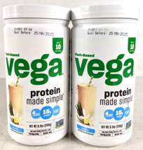 2 Vega Protein Made Simple Protein Powder  Vanilla - Stevia Free Vegan Exp 3/25 - £18.75 GBP
