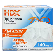 Flexpro 13 Gallon Fresh Scent Kitchen Trash Bag (140-Count) - $27.95