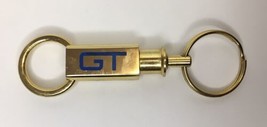 Vintage Gold Tone GT Keychain Heavy Duty Estate Find - $15.00