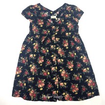 Denim &amp; Supply Ralph Lauren Dress Large Black Floral Mini A Line Beach Boho - $25.73