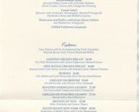 La Valencia Luncheon &amp; Dinner Menus La Valencia Hotel La Jolla California  - £25.05 GBP