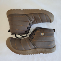 NWOT Kids Snow Boots Brown Winter Warm Outdoor Lightweight Ankle Boots Unisex - £15.58 GBP