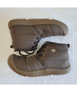 NWOT Kids Snow Boots Brown Winter Warm Outdoor Lightweight Ankle Boots U... - $27.06 CAD