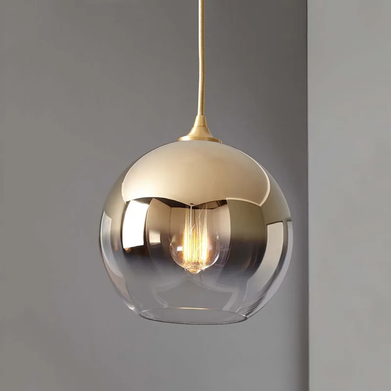 Nordic postmodern round ball chandelier minimalist bedroom creative beds... - $43.15+