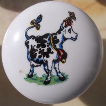 Ceramic Knobs Knob w/ Cows Cute Cow HOLSTEIN - $84.90 MXN