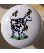 Ceramic Knobs Knob w/ Cows Cute Cow HOLSTEIN - $6.11 CAD