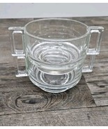 VINTAGE SET OF 2 JOE COLOMBO GLASS SOUP BOWLS  ARNO ITALY 4-1/4&quot; MCM Sty... - $24.26