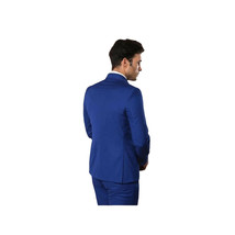 Men Double Breasted Suit WESSI by J.VALINTIN Extra Slim Fit JV5 Royal Blue New image 3