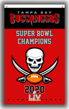 Tampa Bay Buccaneers Football Team Flag 90x150cm 3x5ft Champion 2020 banner - $13.95