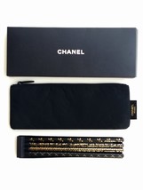 Chanel Pencils Set Of 4 &amp; Pencil Case / Small Pouch VIP Gift Set - New I... - £35.89 GBP
