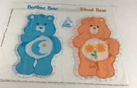 Care Bears Friend Bedtime Pillow Pet Cut &amp; Sew Craft Panel Pattern Vintage 1983 - £31.07 GBP