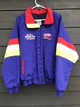 Vintage Jeff Gordon Winston Cup Series Dupont Rainbow Jacket 1995 Quilted Sz L - £118.62 GBP
