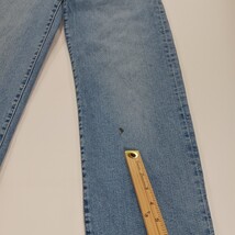 Levi's Ribcage Straight Ankle Women's Blue Cotton Blend Button Fly Jeans Size 27 image 3