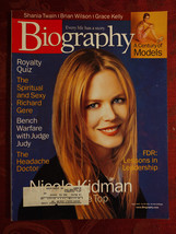 BIOGRAPHY August 1999 Nicole Kidman Richard Gere Brian Wilson Shania Twain - £7.65 GBP