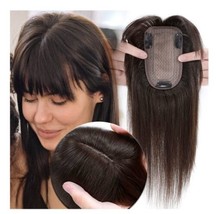 MY-LADY Human Hair Toppers for Women Real Human Hair for Thinning Hair 7... - £46.16 GBP