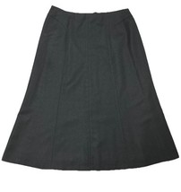 Talbots Women’s Black A-Line Midi Skirt Back Zipper Size 16 Wool Made In... - $432.14 MXN
