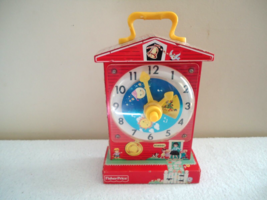 2005 Mattel Fisher Price Music Box Teaching Clock &quot; Great Teaching Aid &quot; - £22.62 GBP