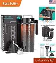 Easy-Clean Cold Brew Coffee Maker with 47 oz Carafe &amp; Filter - Stylish B... - $58.50