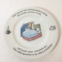 Wedgwood Peter Rabbit Bread &amp; Butter Plate 1993 Vintage England 6 7/8&quot; - £8.02 GBP