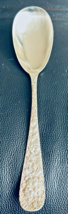 Antique Stieff Sterling Silver Repousse Serving Spoon  / Floral Accent /... - £99.42 GBP