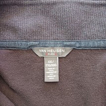 Van Heusen Flex 1/4 Zipper Men's Gray Cotton Blend Sweatshirt Long Sleeve Sz 2XL image 3