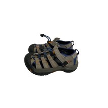 Keen Youth Boys Size 12 M Gray BLue Hiking Shoes Sandals Walking Comfort - £17.52 GBP