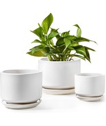 Le Tauci Plant Pots Indoor, 4.3+5.3+6.8 Inch, Set Of 3, Ceramic, Classic... - $44.99