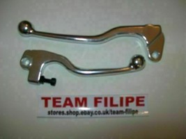 NEW ALLOY CLUTCH &amp; FRONT BRAKE LEVER BLADE SET SUZUKI RM125 RM250 1996-2003 - £17.85 GBP