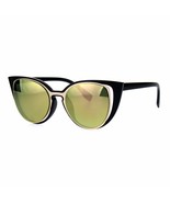 Damen Cat Eye Modische Sonnenbrille Einzigartig Offen Doppel Rahmen UV 400 - £8.50 GBP+
