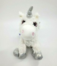 Anico Alicorn Winged Unicorn White Pink Purple 9&quot; Plush Stuffed Animal Toy B305 - £9.57 GBP