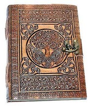 5&quot; X 7&quot; Tree Of Life Embossed Leather W/latch - £31.78 GBP