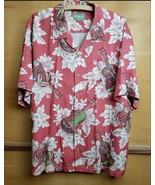 Tommy Bahama Mens XL/TG Ukulele Short Sleeve 100% Silk Hawaiian Camp Shirt  - £38.91 GBP