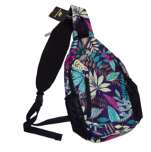 N NEVO RHINO Crossbody Sling Backpack Large Sling Bag with Phone Pocket Tropical - £19.10 GBP