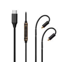 Usbc Typec Audio Cable With Mic For Mee Audio Pinnacle P1 P2 Px M7 Pro Earphones - £20.43 GBP