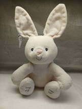 Gund Baby Flora The Bunny Plush Peek-A-Boo Stuffed Animal Toy 12" White Soft - £10.87 GBP