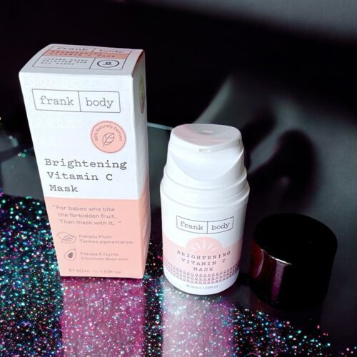 Frank Body Brightening Vitamin C Mask FULL SIZE 1.69 fl oz Brand NIB &amp; S... - $14.84