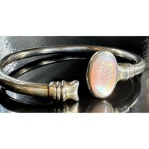 Vintage Kabana 925 Sterling Silver And Pink Mother Of Pearl Bracelet Sky - £79.52 GBP