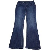 Lee Pants Womens 8 Blue Mid Rise Flat Front Boot Cut Riders Jeans Bottoms - $27.72