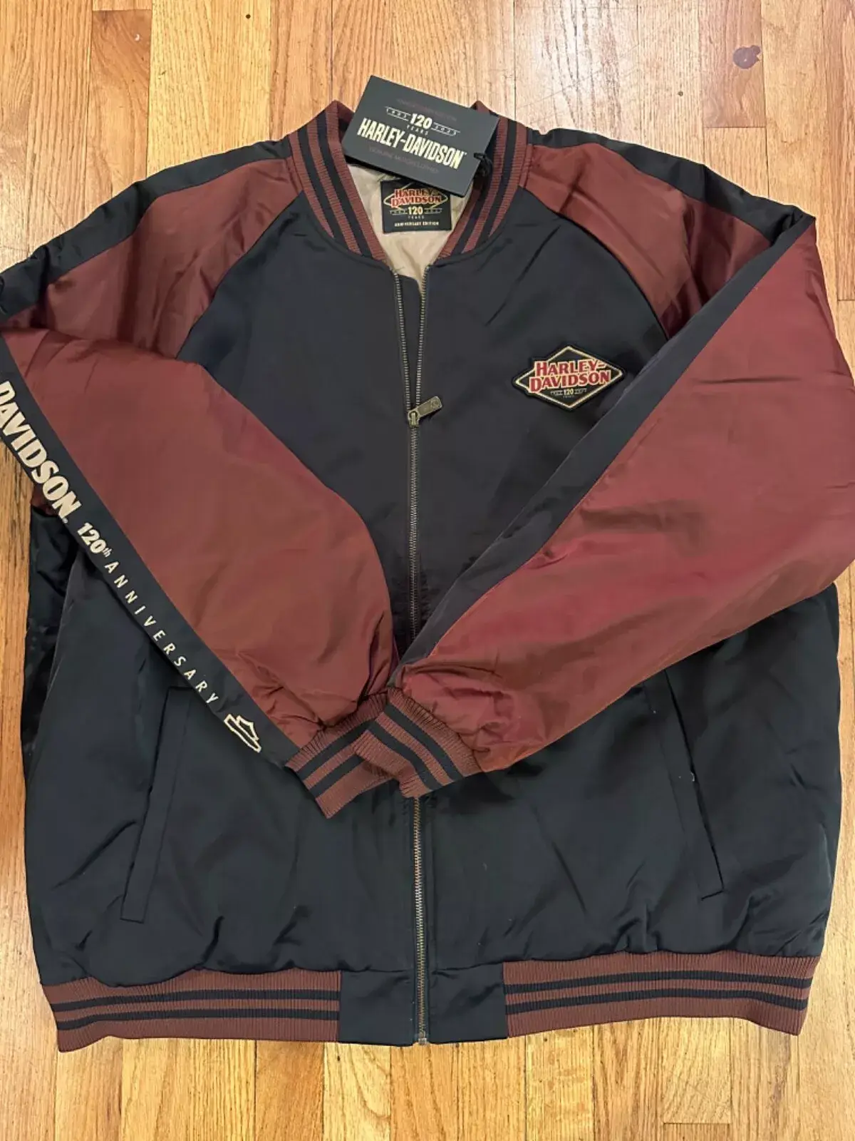 Harley Davidson 120th Anniversary Motorcycle Riding Jacket For Men