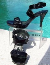 Donald Pliner Couture Antique Patent Leather Shoe New Ankle Wrap Sz 9.5 ... - £93.14 GBP