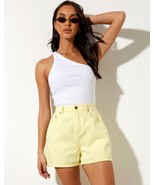 Motel Rocks Mama Shorts IN Zitrone (MR43) - £23.29 GBP