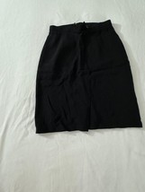 Carlisle RN#69161 Women's 100% Wool Rear Zip Pencil Black Skirt Size 2 Waist 24" image 12