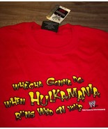 WWE WWF HULK HOGAN Hulkamania Wrestler Wrestling T-SHIRT MEDIUM NEW w/ TAG - $27.08 CAD