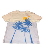 Cat &amp; Jack Light Blue Palm Tree’s &amp; The Sun Theme Size M(8) Short Sleeve - £5.08 GBP