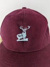 Maroon Snapback Baseball Hat: A Stylish Choice for Elk Hunting Enthusiasts - £5.12 GBP