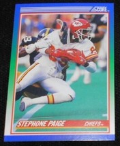 1990 Score Stephone Paige 96, Kansas City Chiefs, NFL Football Sports Card, Rare - £11.84 GBP