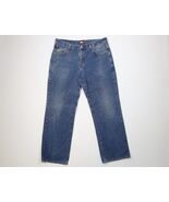 Vintage 90s Y2K Tommy Hilfiger Mens 34x30 Faded Baggy Fit Wide Leg Denim... - €55,81 EUR