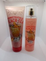 Bath and Body Works Honeysuckle Peach Tea Set Mist and Body Cream - $36.00