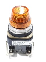 Allen-Bradley 800T-Q24 SER.T Yellow Pushbutton Switch 24V AC/DC  - $24.50