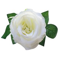 High-end White Rose  Flower Wedding Car Bridal Decorations Door Handle Ribbons S - £79.89 GBP